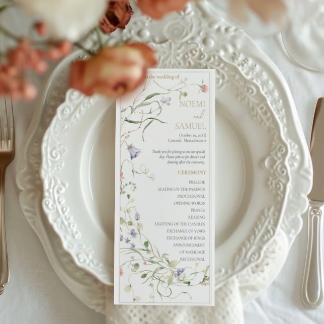 Elegant Delicate Watercolor Wildflower Program (Creator Uploaded)