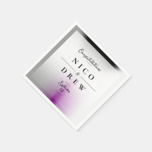 Elegant Demisexual Pride Wedding Napkin