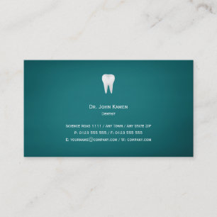 Elegant Dental Aqua Business Card
