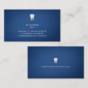 Elegant Dental Blue Business Card