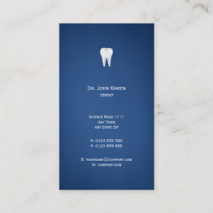 Elegant Dental Blue Business Card