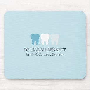Elegant dentist AQUA blue professional Mouse Mat