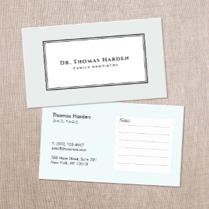 Elegant Dentist Office Appointment Reminder Card