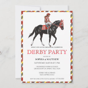 Elegant Derby Horse Racing Party Invitation