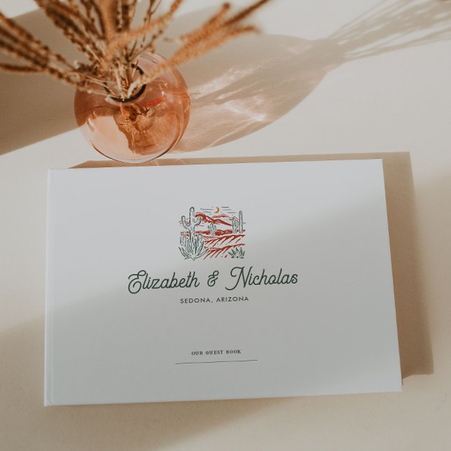 Elegant Desert | Terracotta Wedding Guest Book (Creator Uploaded)