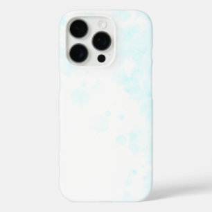 Elegant Design in Light Blue and White iPhone 16 Pro Case