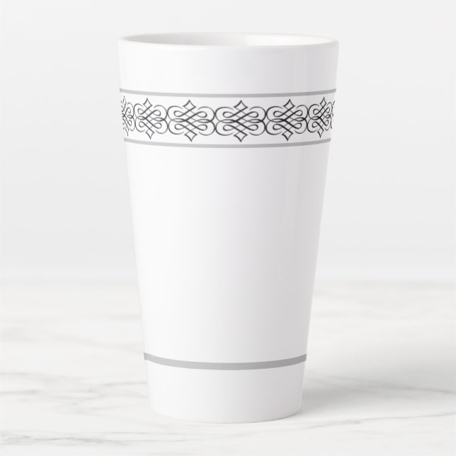 Elegant Design Latte Mug (Front)