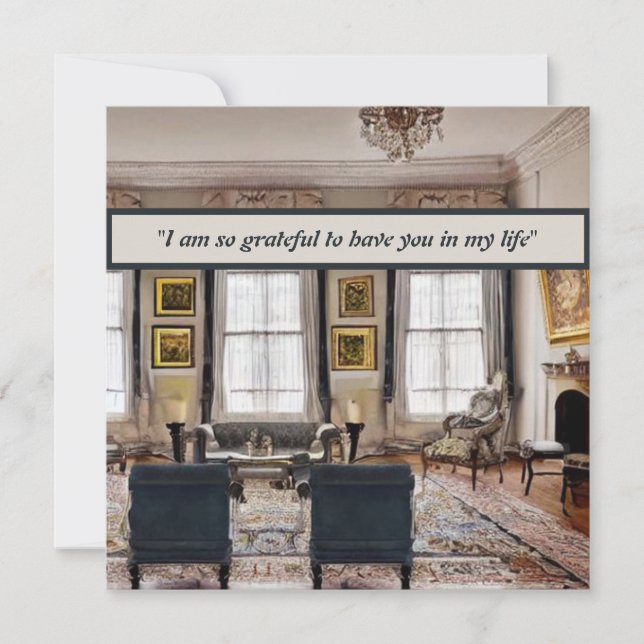 Elegant Design: "Minimalist Love" Card (Front)