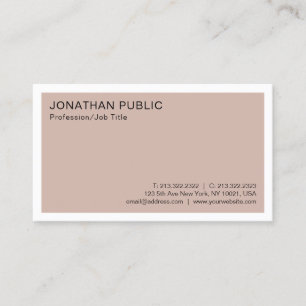 Elegant Design Professional Modern Minimalistic Business Card