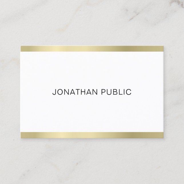 Elegant Design Professional Modern Simple Plain Business Card (Front)
