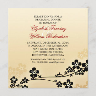 elegant design rehearsal dinner invitations