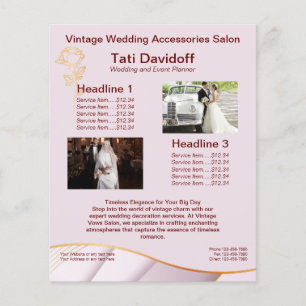 Elegant design Soft colours Pink Gold  Flyer