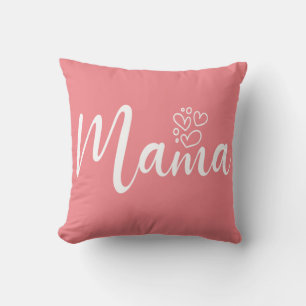 Elegant design Text Mom Typography Cushion