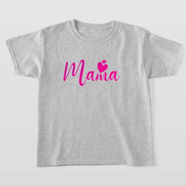 Elegant design Text Mum Typography T-Shirt (Laydown)