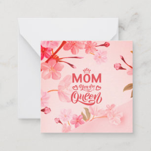 Elegant Design Typography Mum You Are The Queen Card