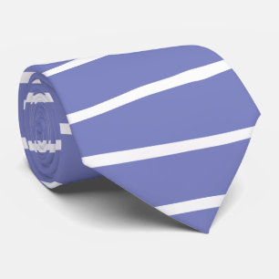 Elegant design white lines blue pattern for him tie