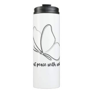 Elegant designed Glass Thermal Tumbler