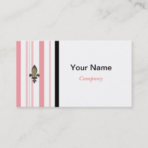 Elegant Designer Business Card in Salmon