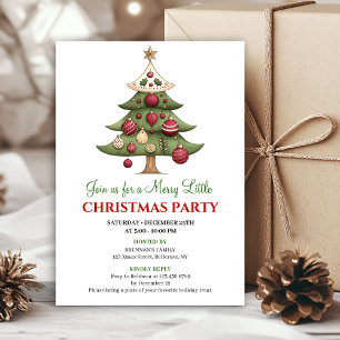 Elegant designer Christmas tree Christmas invites