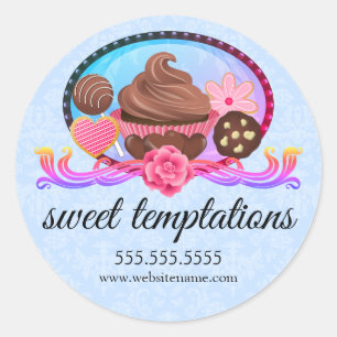 Elegant Desserts Bakery Box Seals