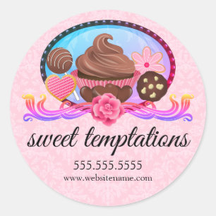 Elegant Desserts Bakery Box Seals