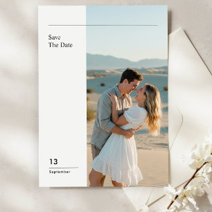 Elegant Destination Wedding Photo Save The Date Invitation