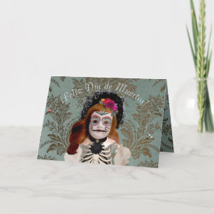Elegant Día de Muertos Card (English inside text)
