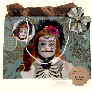 Elegant Día de Muertos Gift Bag