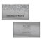 Elegant Diamond Appeal Silver  Business Card