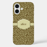 Elegant diamond cut monogram