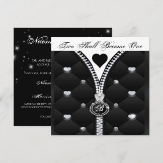 ELEGANT DIAMOND HEART INVITATION