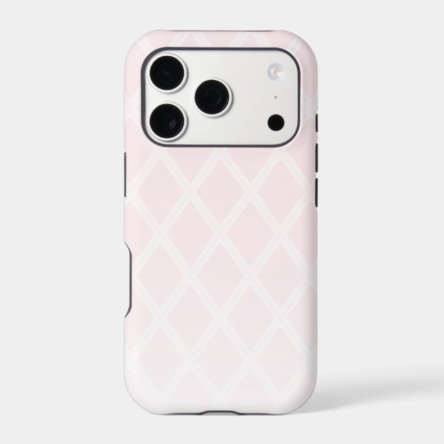 Elegant Diamond Pattern in Pastel Pink Ombre (Back)