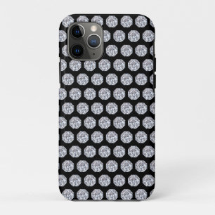 Elegant Diamond pattern on black iPhone 11 Pro Case