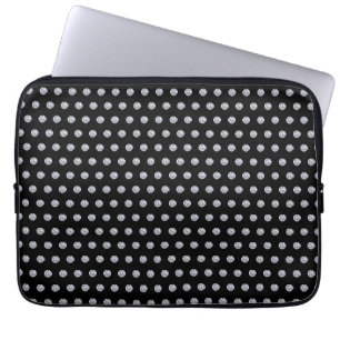 Elegant Diamond Pattern on Black Laptop Laptop Sle Sleeve
