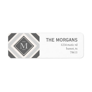 Elegant Diamond Return Address Label