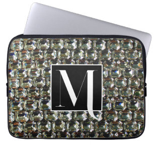 Elegant Diamonds gemstones Laptop Sleeve