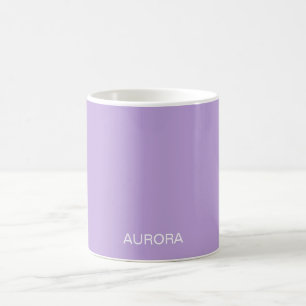 Elegant Digital Lavender Personalised Name -  Coffee Mug