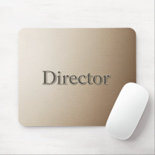 Elegant Director Title Textured Sandstone Executiv Mouse Mat