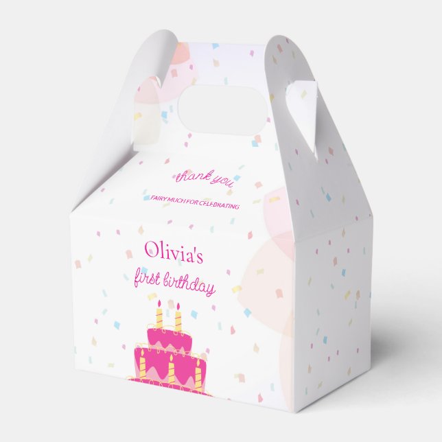Elegant Disney princess birthday Favour Box (Front Side)