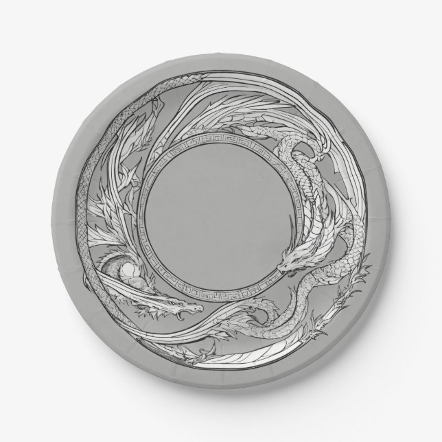 Elegant Disposable Paper Plates  (Front)