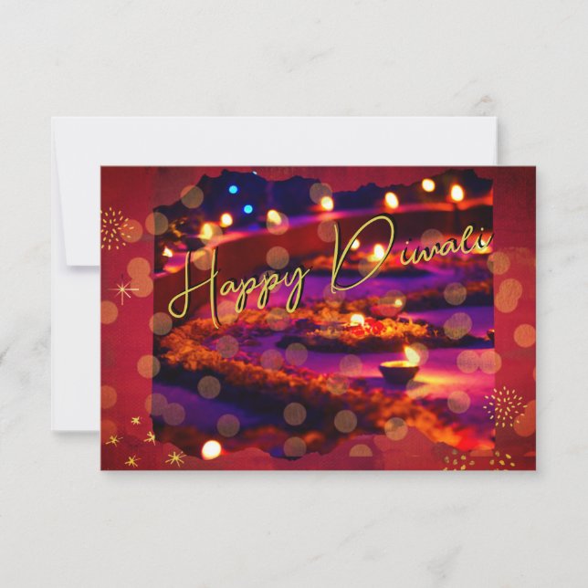 Elegant Diwali card (Front)