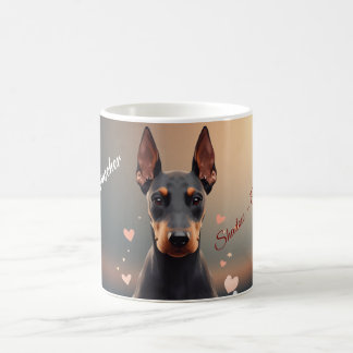 Elegant Doberman Pinscher Silhouette Mug – Persona