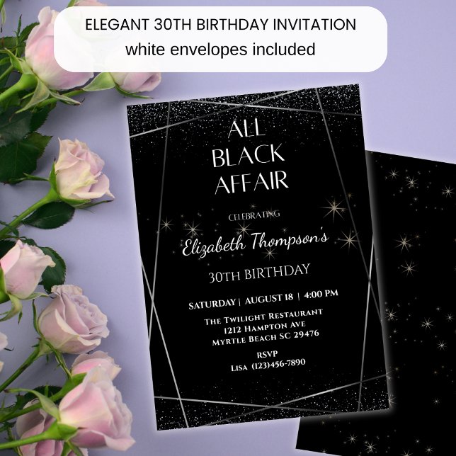 Elegant Doctor Retirement Party Black and White In Invitation (Creator Uploaded)