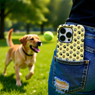 Elegant Dog pet paws cream Case-Mate iPhone 14 Pro Case