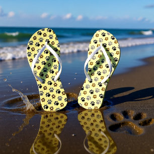 Elegant Dog pet paws cream Flip Flops
