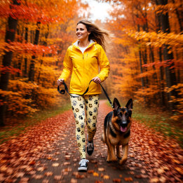 Elegant Dog pet paws cream Leggings