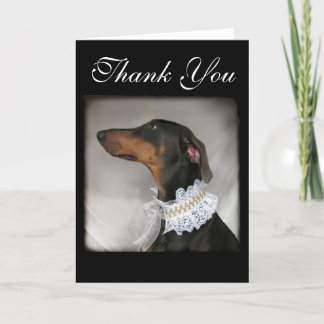 Elegant dog says thank you
