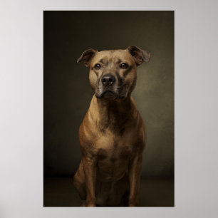Elegant Dog Silhouette Poster