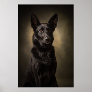 Elegant Dog Silhouette Poster