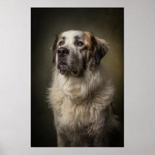 Elegant Dog Silhouette Poster